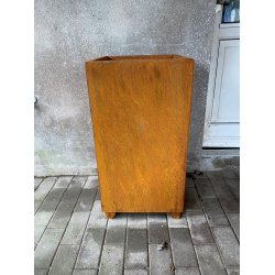 Blomsterkrukke i cortenstl 70 cm. hj.