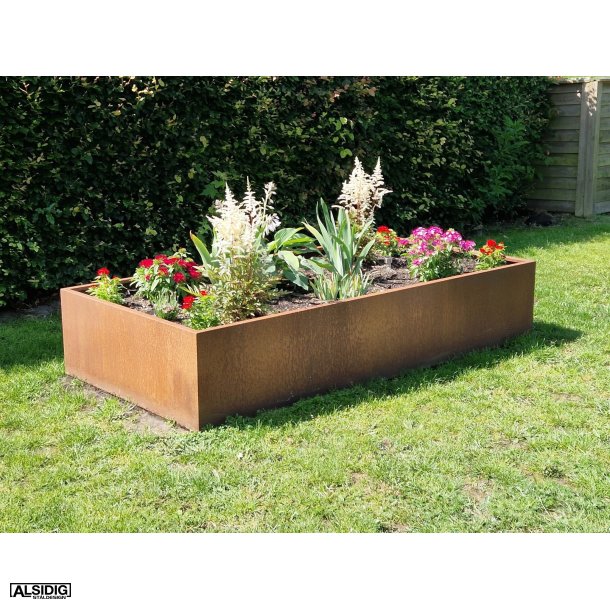 Hjbed i Corten stl 125 cm. bred og 40 cm. hj.
